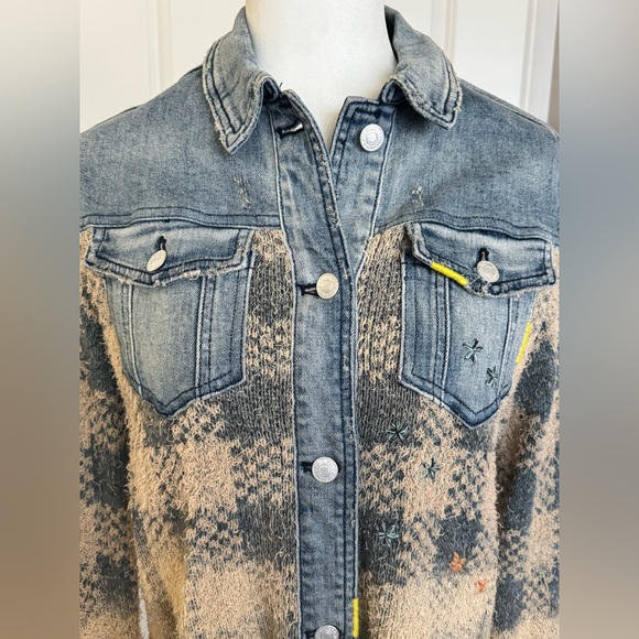 Pilcro Denim Sweater Jacket Women’s S - Picture 4 of 8